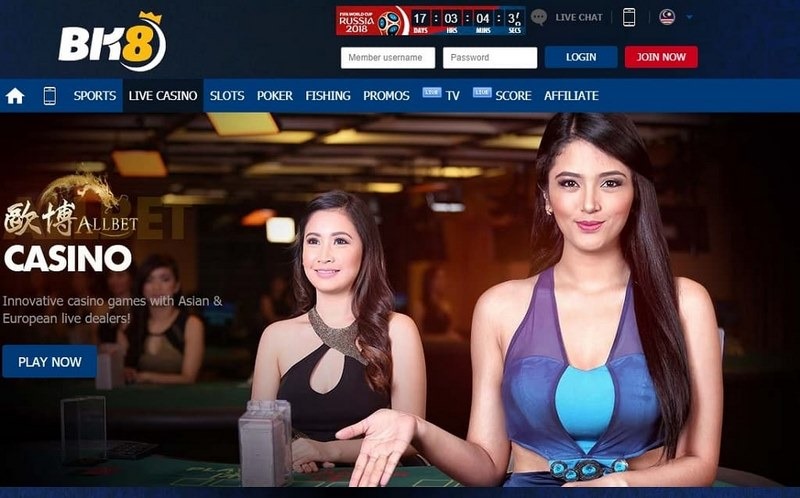 Casino online BK8 được giới bet thủ tán thường vì chất lượng cao